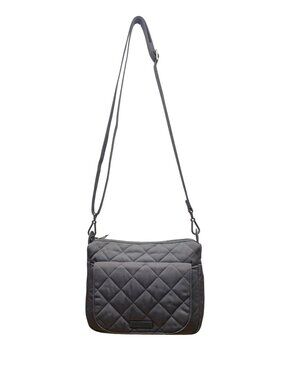 Vera Bradley Women’s Gray Quilted Durable Nylon Adjustable Strap Crossbody Bag